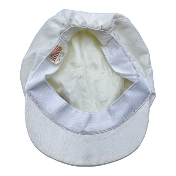 Disney Mickey Mouse White Beret Cap Vintage Made In The USA Large/XL - Picture 4 of 4